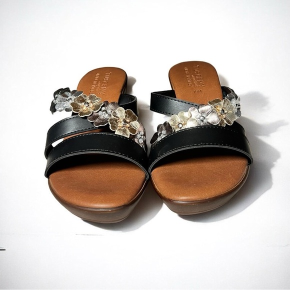 🌻NEW w.box Easy Street Bellefleur Tuscany Wedge Sandals Size 10 - Picture 3 of 12